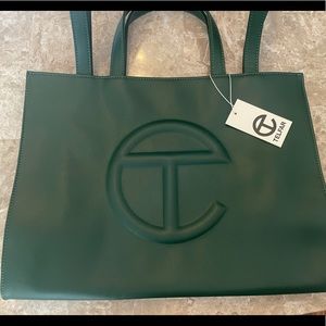 TELFAR medium shopper dark olive NWT